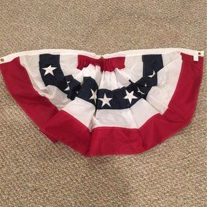 Four (4) American flag buntings